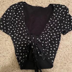 brandy melville wrap top